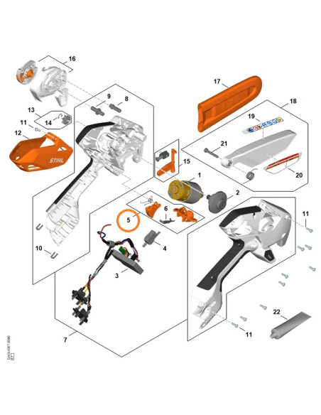 Juego elementos de mando STIHL