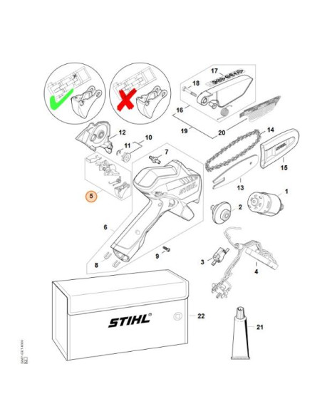 Juego elementos de mando STIHL