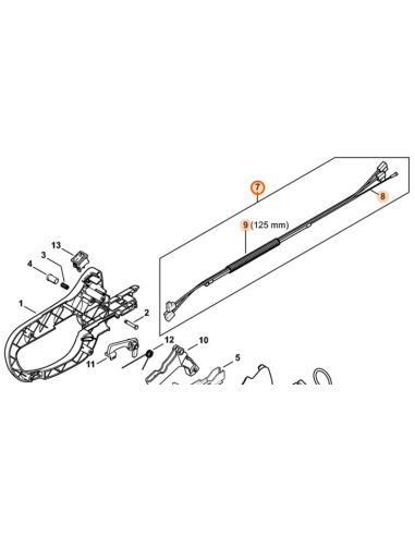 Cable de acelerador cortasetos STIHL
