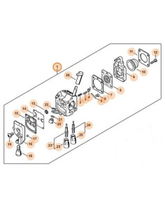 Carburador C1Q-S292B cortasetos STIHL 2