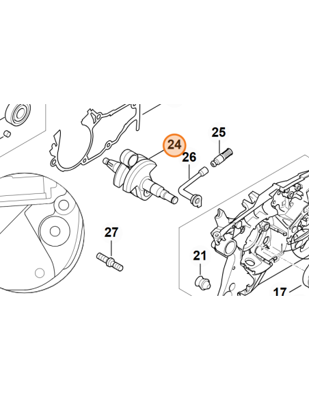 Cigüeñal MS 500 I STIHL