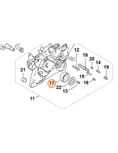 Rodamiento ranurado de bolas MS 500 i STIHL 2