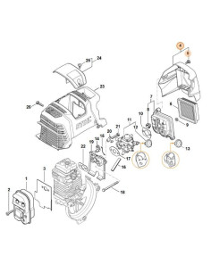 Tapa filtro de aire STIHL 2