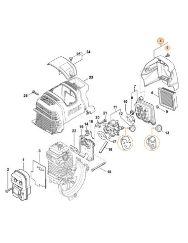 Tapa filtro de aire STIHL