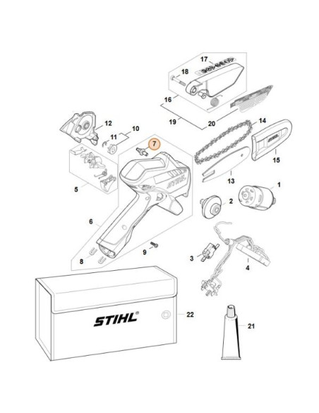 Tornillo con collar GTA 26 STIHL
