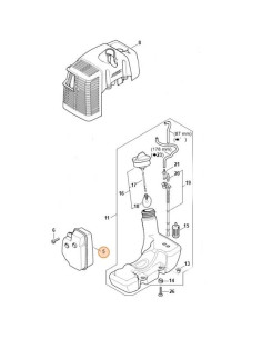 Silenciador desbrozadora STIHL 2