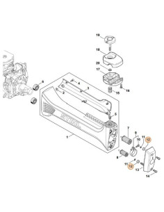 Silentblock soporte manillar STIHL 2