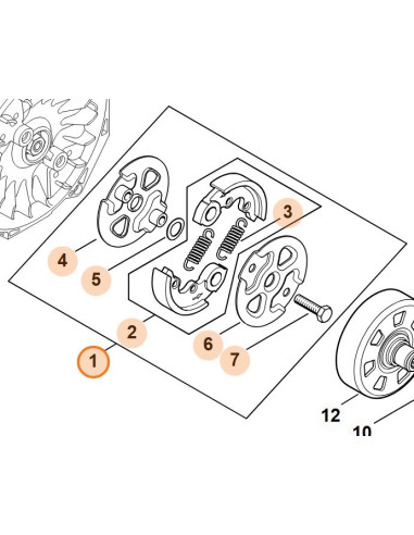 Embrague desbrozadora STIHL
