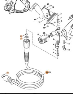 Manguera de alta presión DN 6, 10 m, M24x1,5 STIHL 2