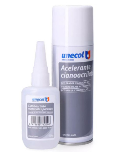 Kit Cianocrilato 50 g + Acelerante Aerosol 200 ml