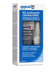 Kit Cianocrilato 50 g + Acelerante Aerosol 200 ml 2