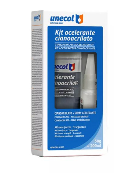 Kit Cianocrilato 50 g + Acelerante Aerosol 200 ml