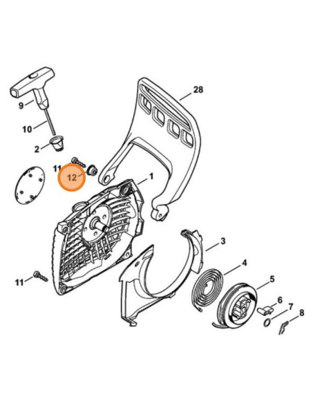 Casquillo mando freno STIHL