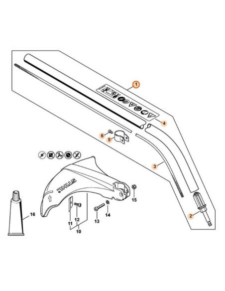 Vástago Ø 25,4x1180 mm STIHL