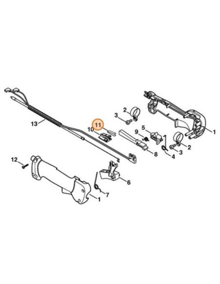 Resorte empuñadura STIHL