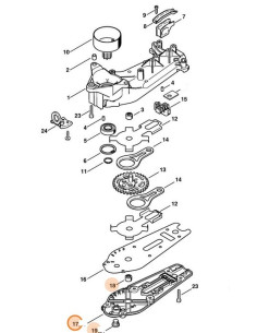 Tapa de la caja reductora cortasetos STIHL 2