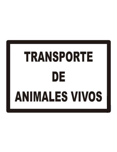 Placa transporte animales