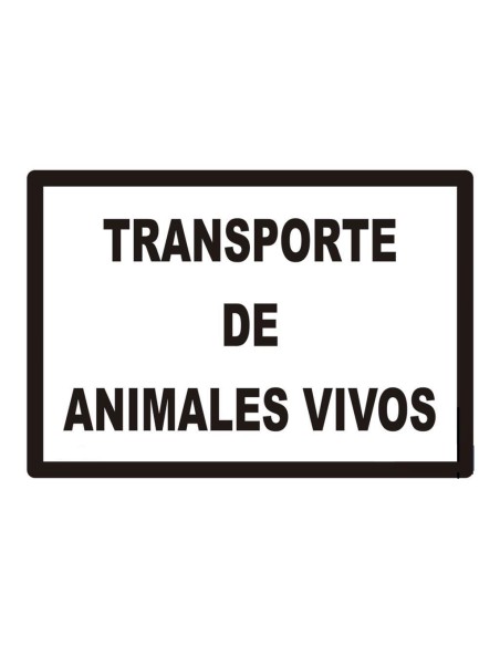 Placa transporte animales