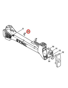 Grapa sujeción cable de acelerador desbrozadora STIHL 2
