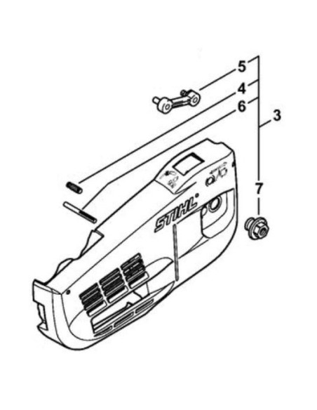 Tapa del piñón de cadea motosierra STIHL