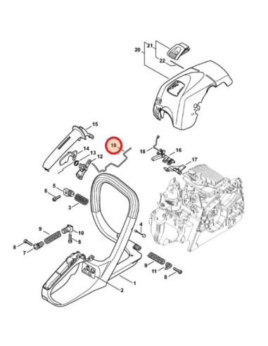 Varilla del acelerador motosierra STIHL