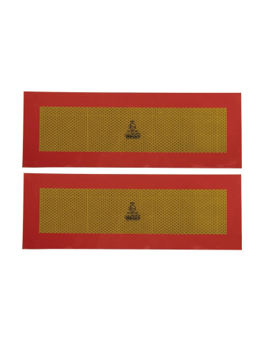 Pack de 2 placas V-6 adhesivas para vehículos...