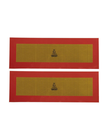 Pack de 2 placas V-6 adhesivas para vehículos largos