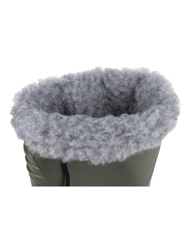 Botas de agua verdes con forro polar