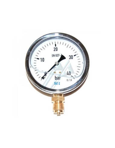Manómetro glicerina inox 63 mm 40 Bar