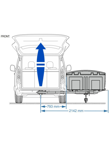 TowBox V3 Camper Urban (modelo corto: ancho puertas hasta 1.520 mm.)