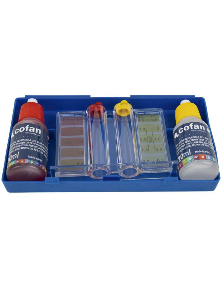 Kit con test de cloro y pH para piscinas
