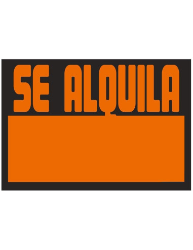 Señal poliestireno SE ALQUILA