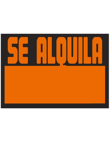 Señal poliestireno SE ALQUILA