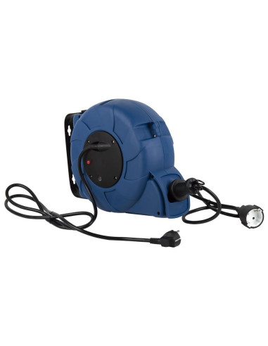 Enrollacables automático con soporte para pared