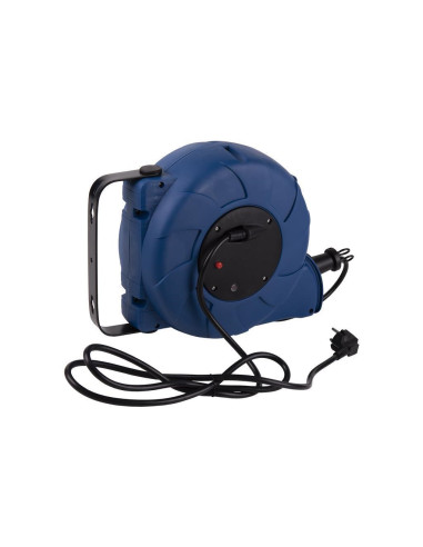 Enrollacables automático con soporte para pared