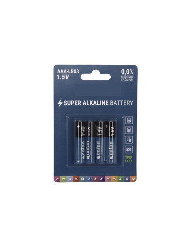 Blíster 4 pilas alcalinas LR03AAA/1.5V