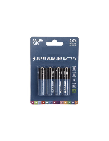 Blíster 4 pilas alcalinas LR6AA/1,5V