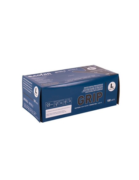 Caja de 100 guantes de nitrilo 100 Und.
