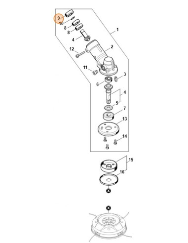 Anillo roscado STIHL