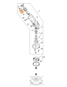 Rodamiento ranurado de bola 6002-DUU STIHL 2