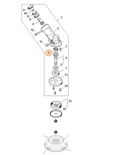 Rodamiento ranurado de Bolas STIHL 2