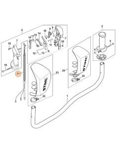 Cable de acelerador desbrozadora STIHL 2