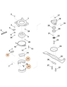 Juego mordazas embrague VIKING-STIHL 2