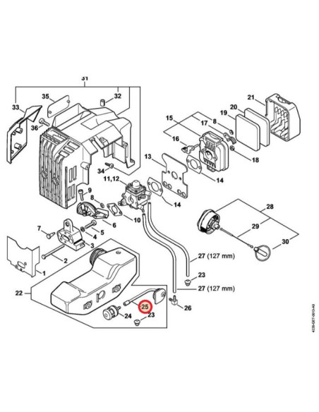Tubería de combustible STIHL