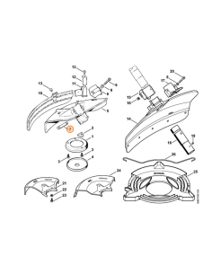 Listón acoplamiento protector STIHL