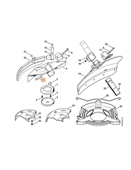 Listón acoplamiento protector STIHL