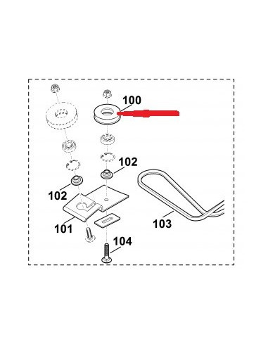 Rueda de reenvio STIHL y VIKING