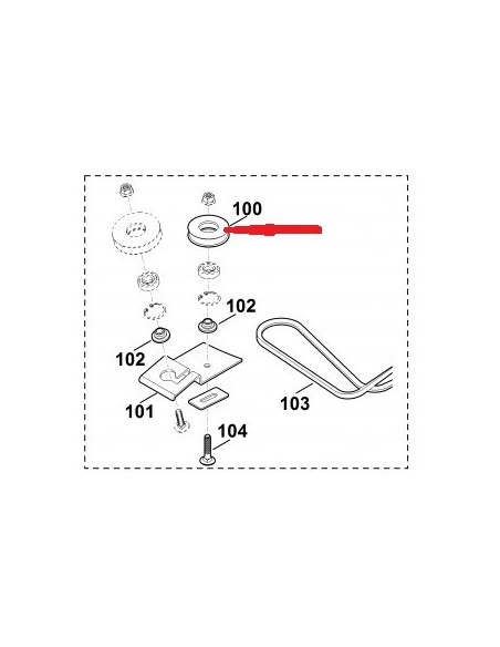 Rueda de reenvio STIHL y VIKING