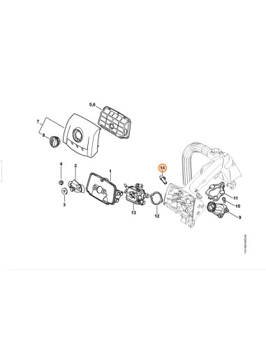 Palanca de aire STIHL