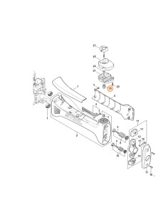 Muelle de presión de soporte manillar desbrozadora STIHL 2